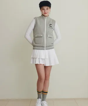 CHUCUCHU Double Pleated Skirt