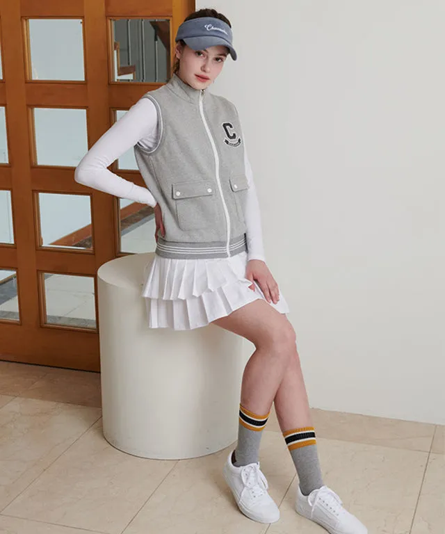 CHUCUCHU Double Pleated Skirt