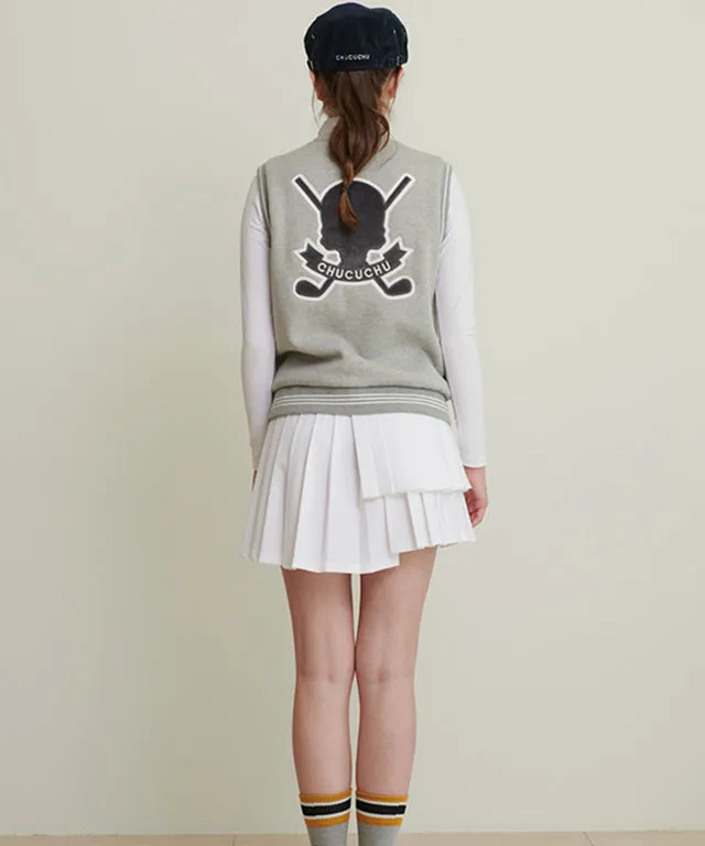 CHUCUCHU Double Pleated Skirt