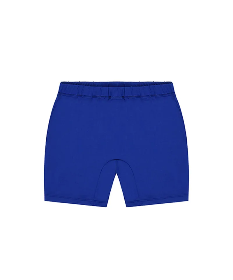CHUCUCHU Logo Double Pleated Skirt - Blue