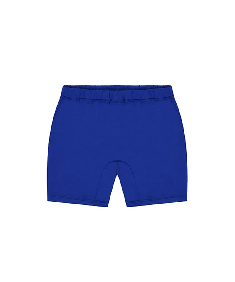 CHUCUCHU Logo Double Pleated Skirt - Blue