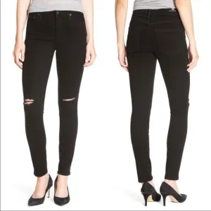 Citizens Distressed Rocket High Rise Black Jeans