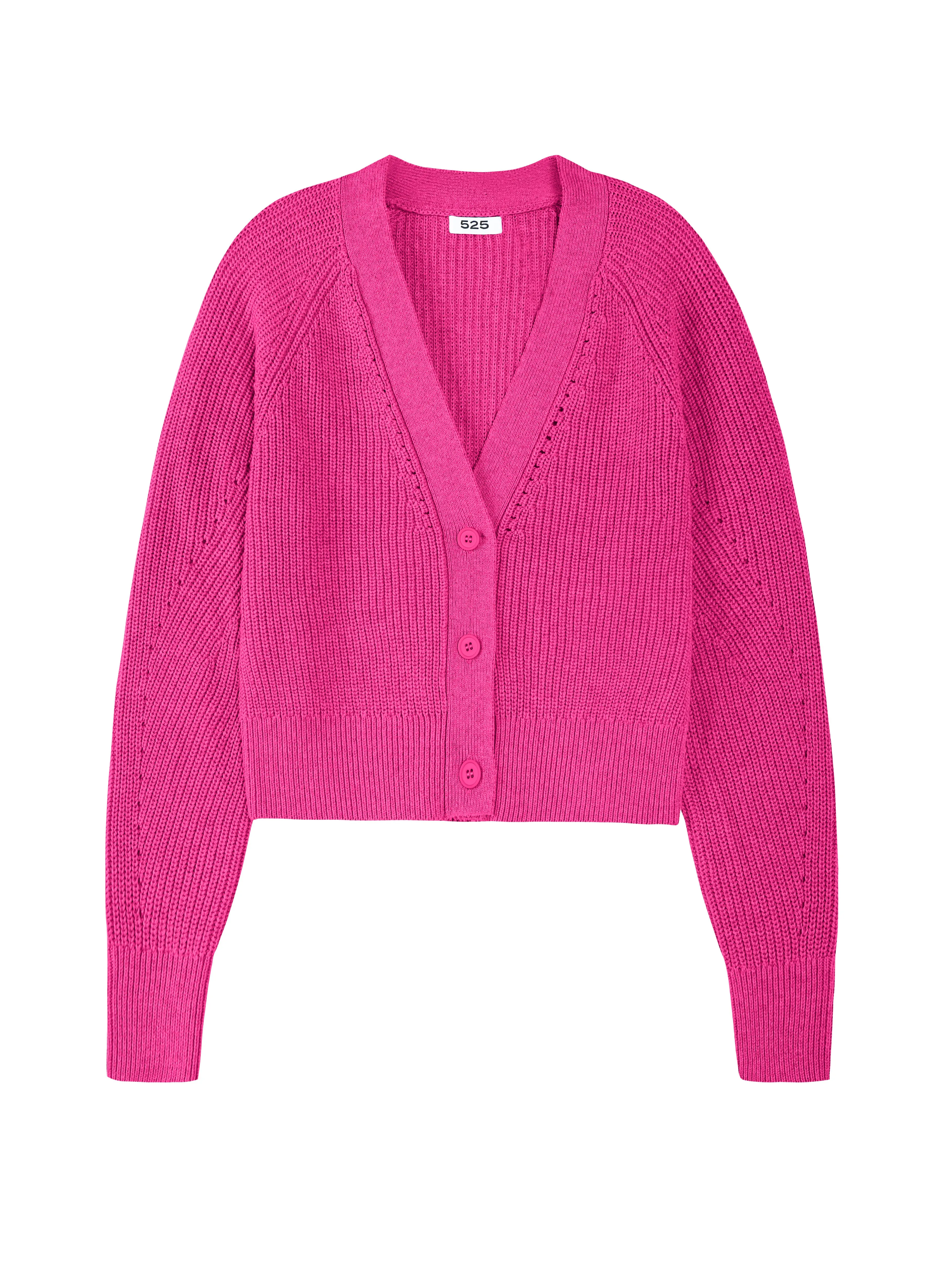 Cora Cardigan - Fuchsia Pink
