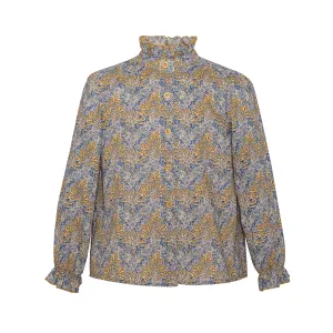 Cotton Blouse Forest Blue