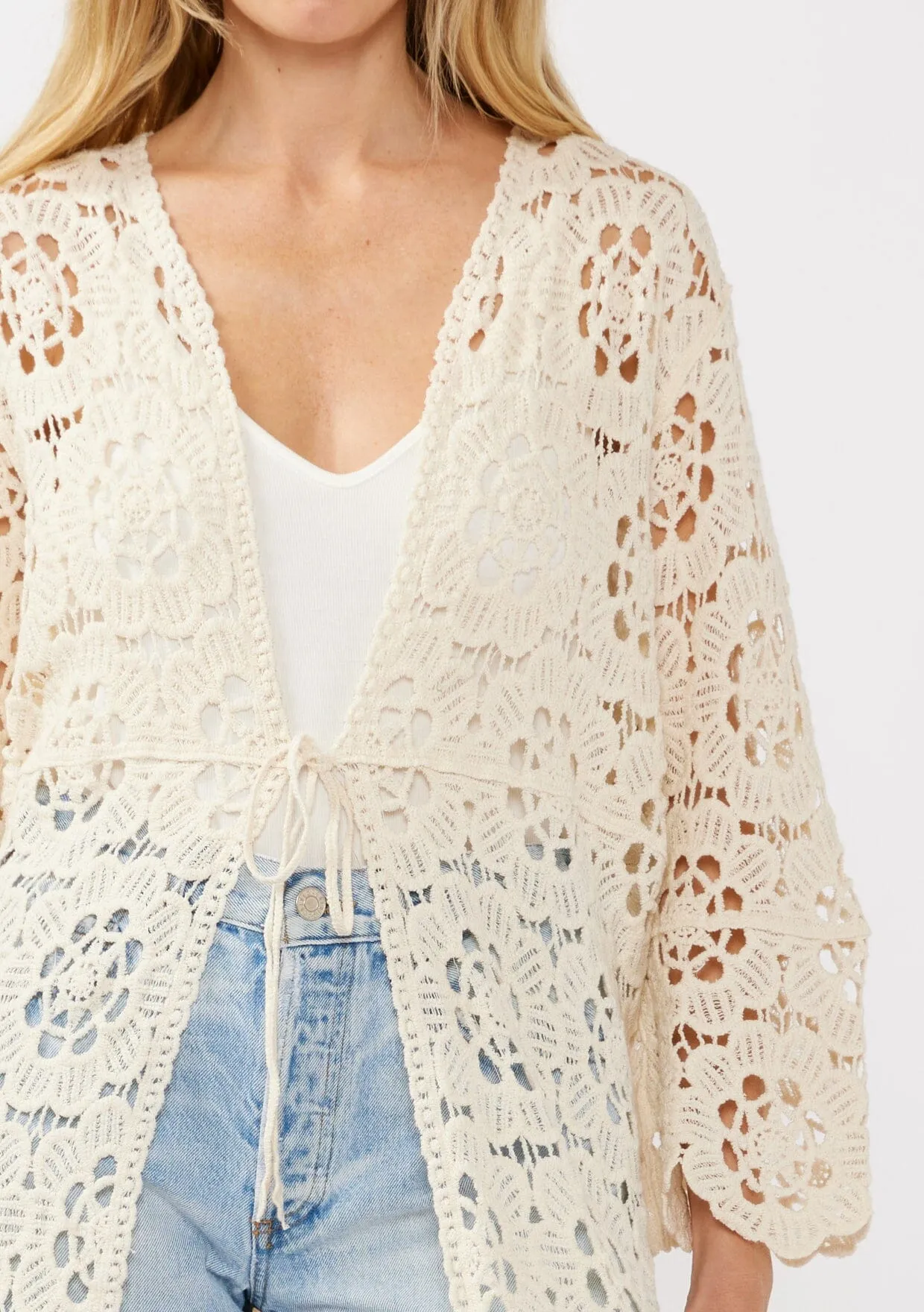 Crashing Waves Crochet Duster