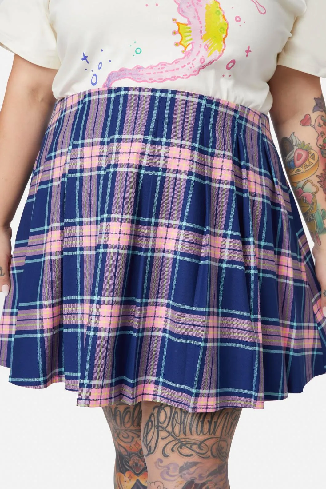 Curve Sandbank Tartan Skirt