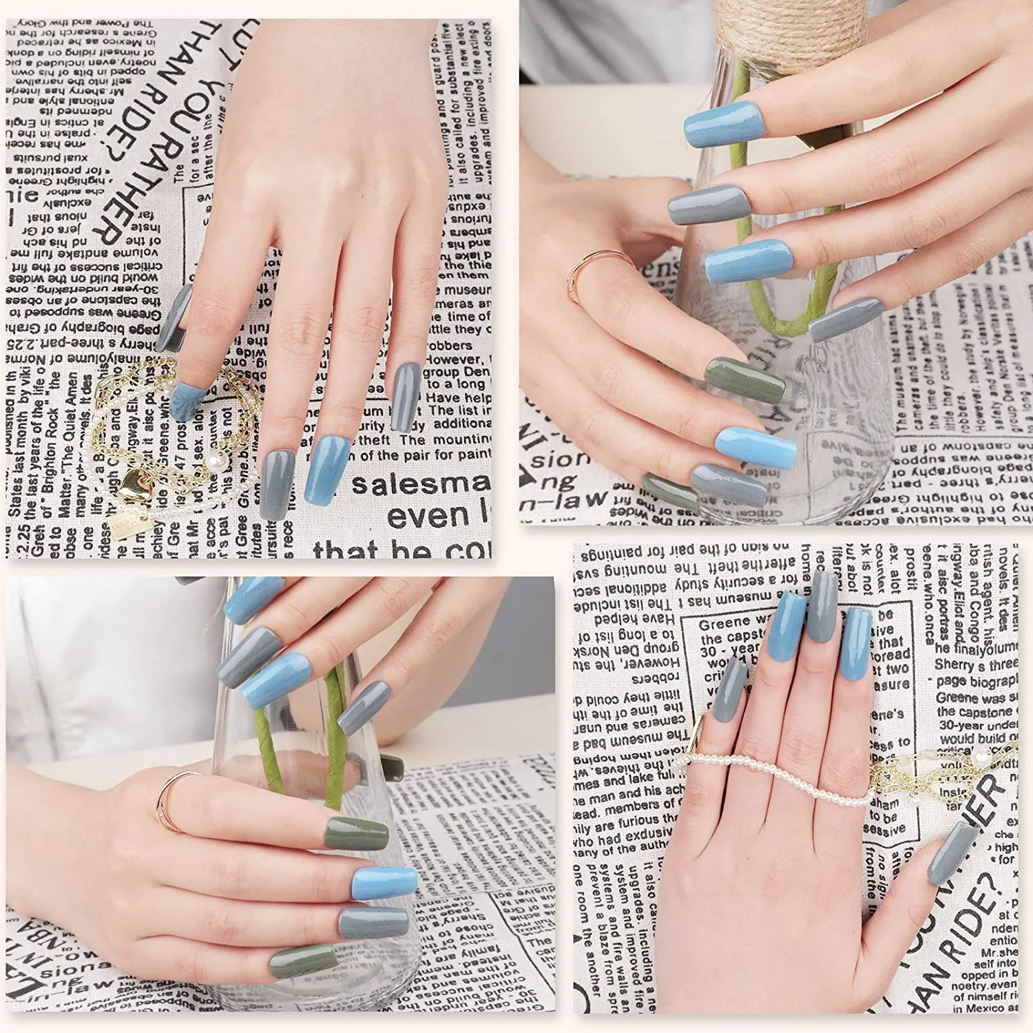 Denim Dipping Powder Kit - 6 colors