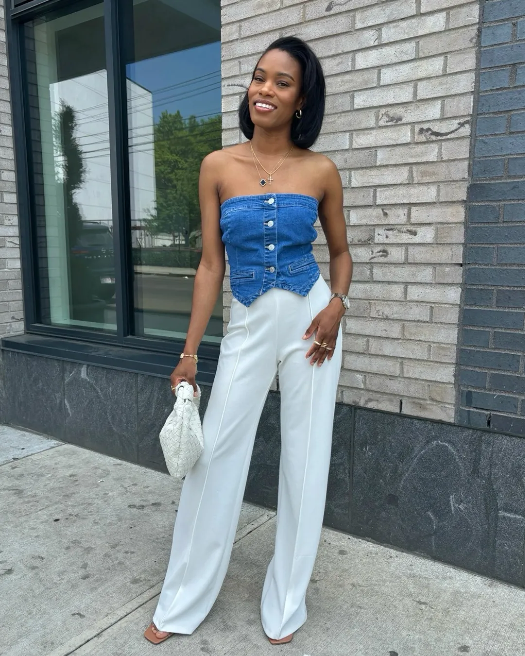 Denim Tube Top
