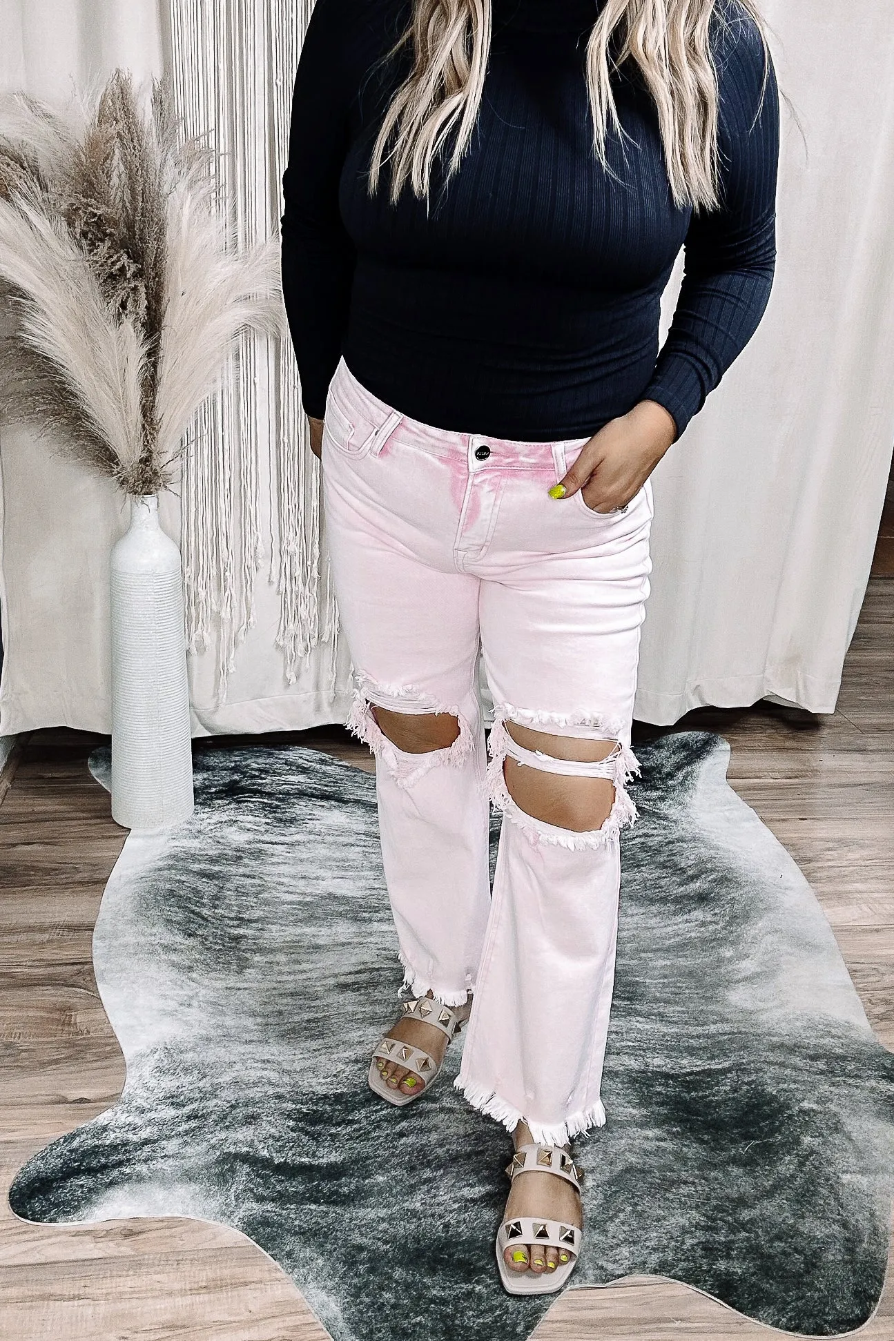 Devin Distressed Crop Jean