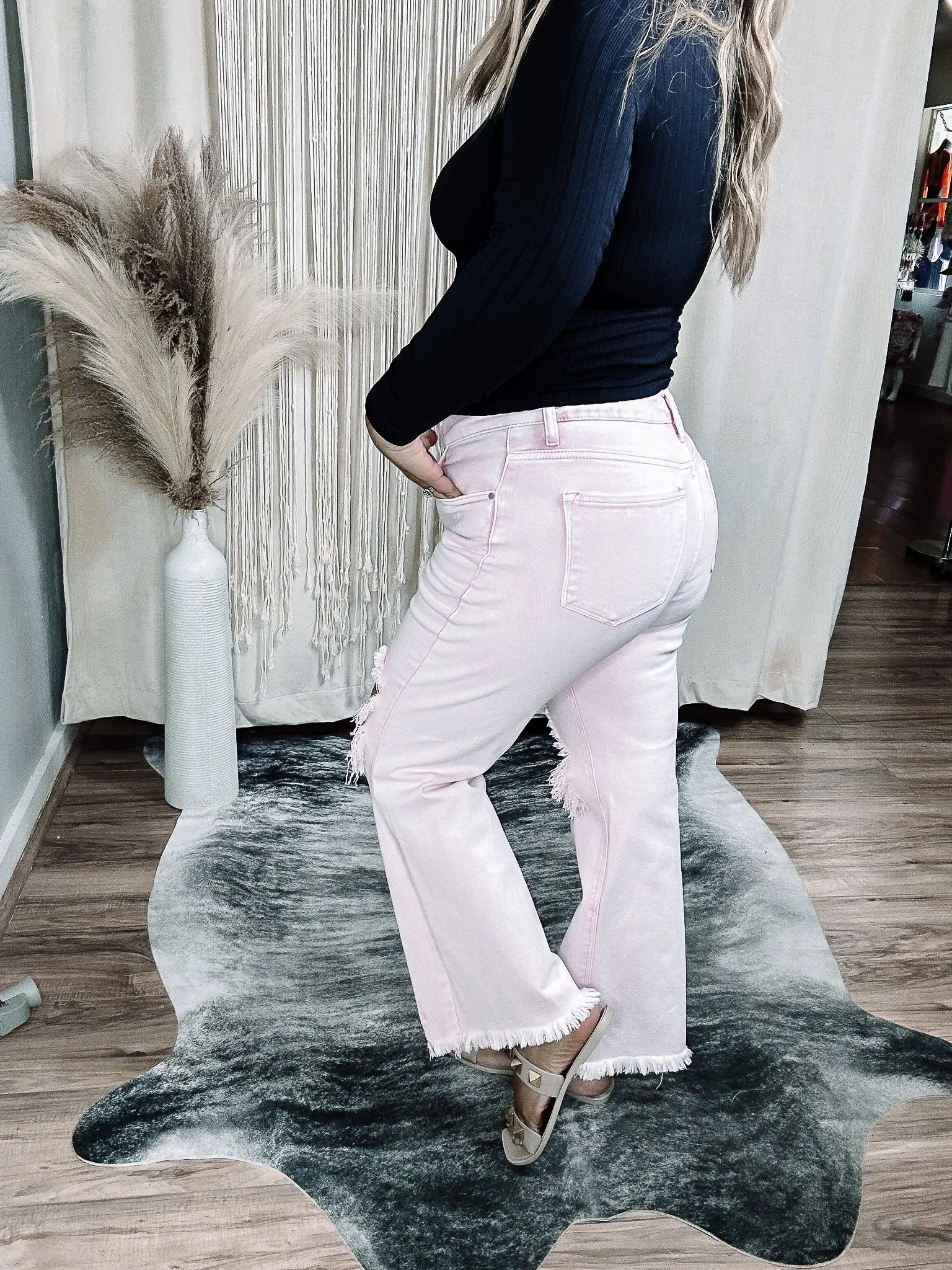 Devin Distressed Crop Jean