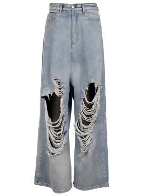 Distressed Denim Jeans