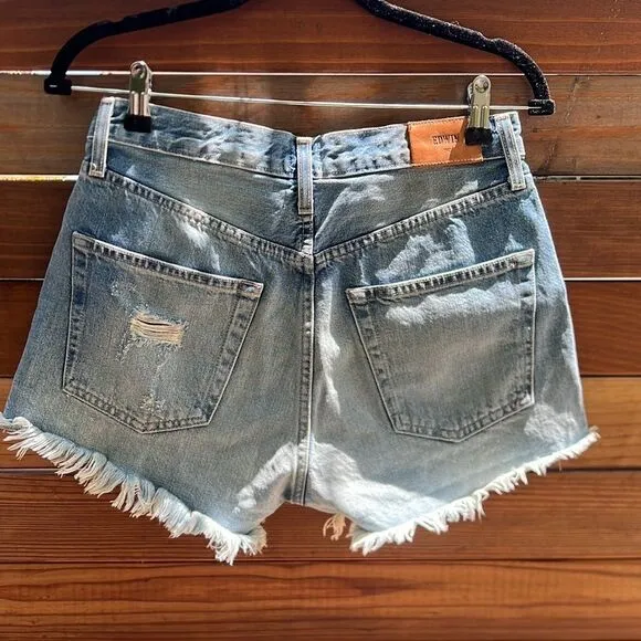 Distressed Jean Shorts