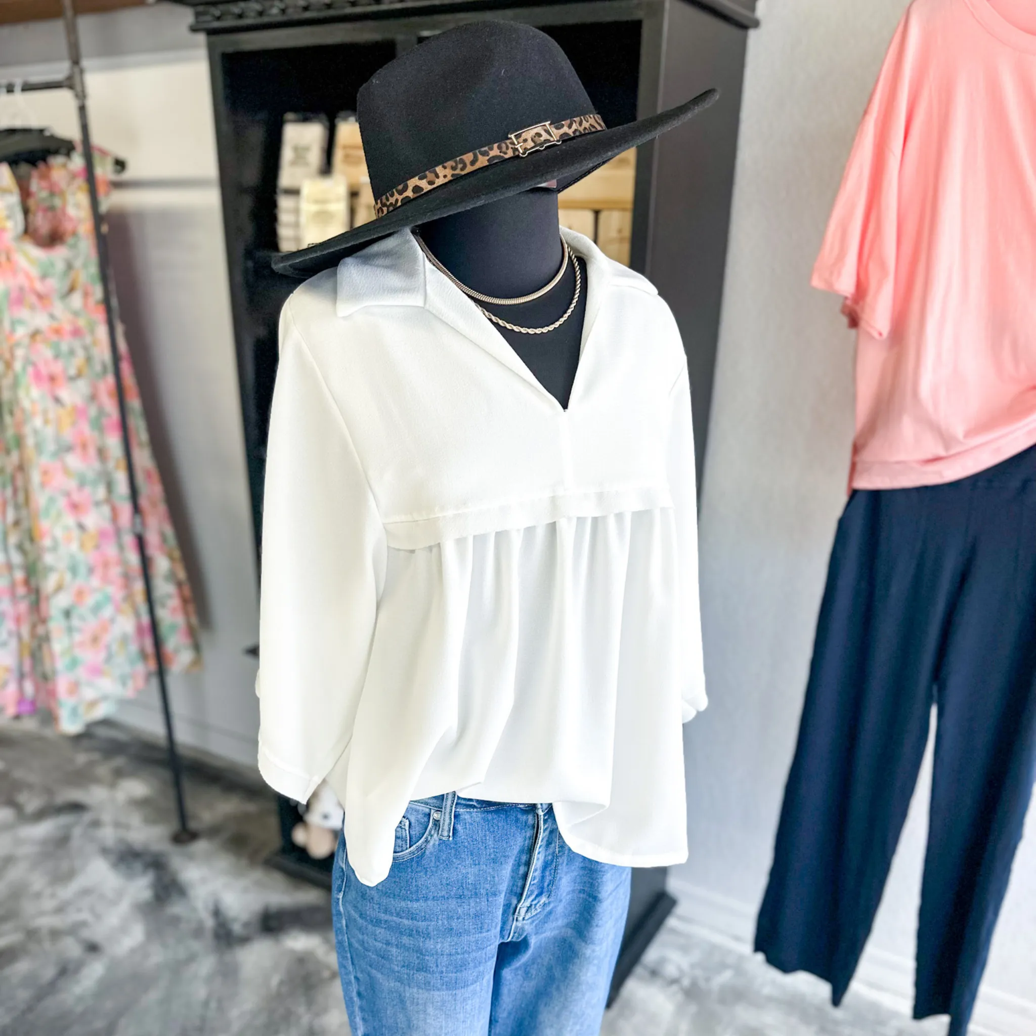 DOING JUST FINE WHITE TOP