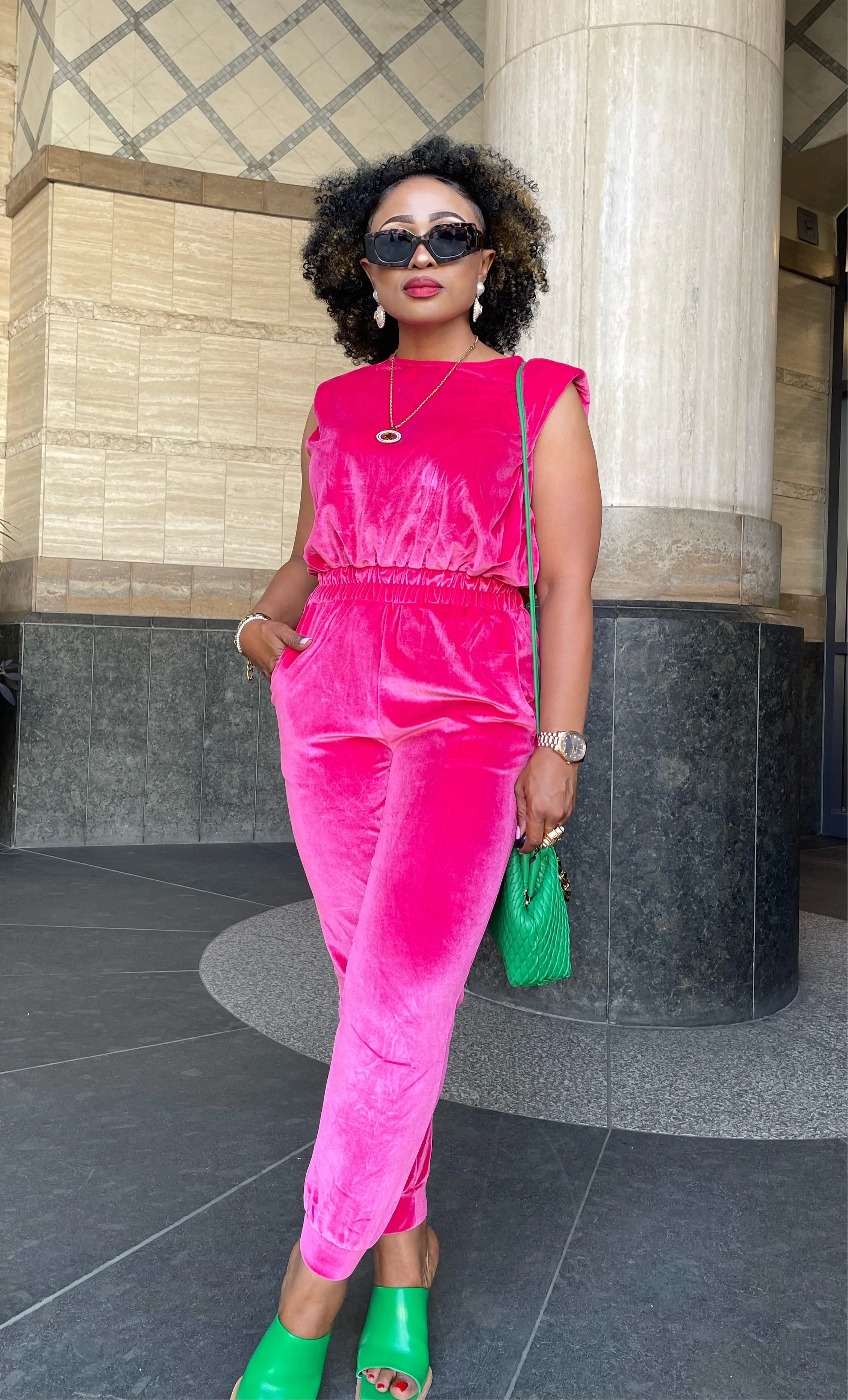 Eassy Velvet Jumpsuit