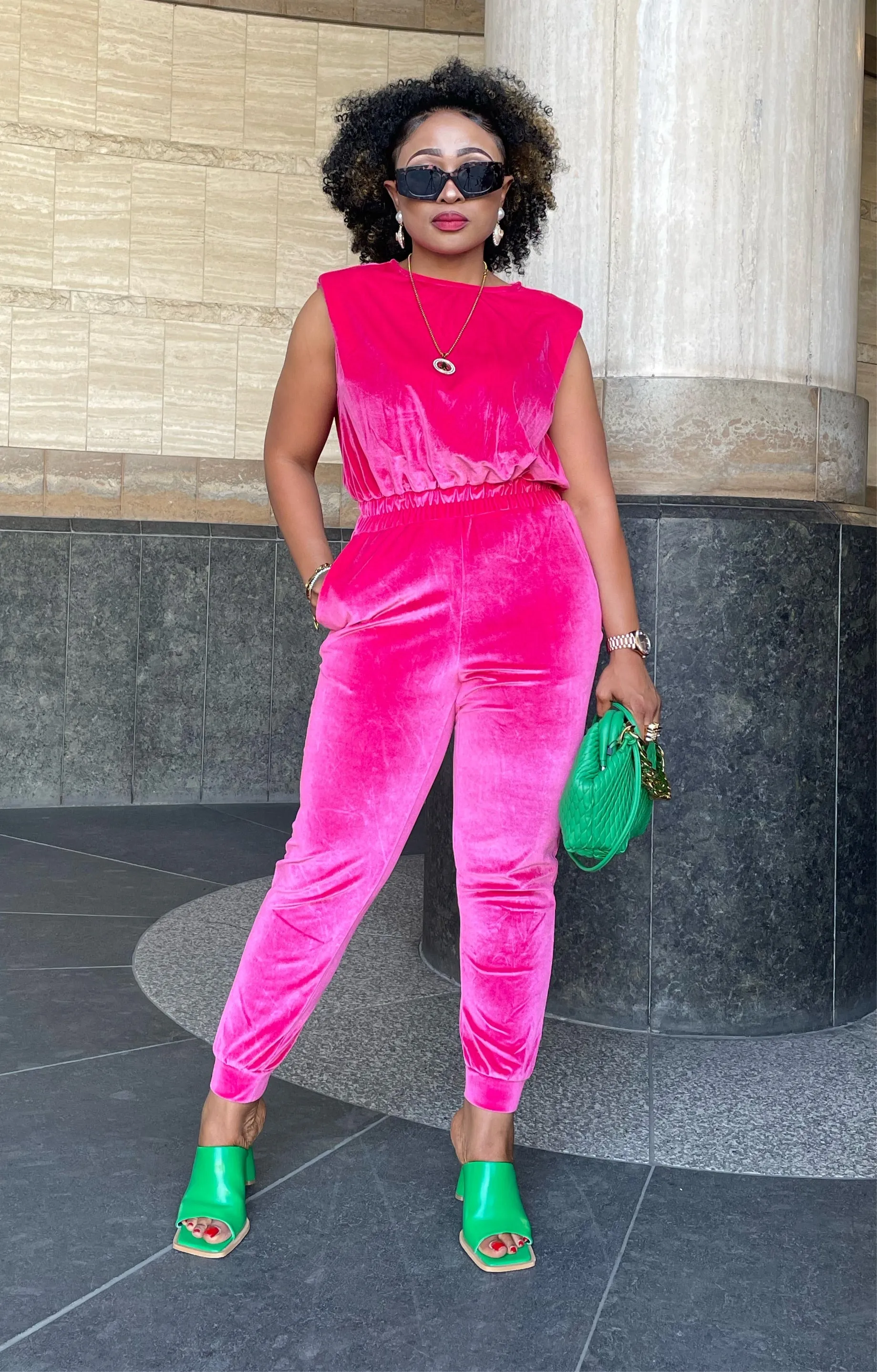 Eassy Velvet Jumpsuit
