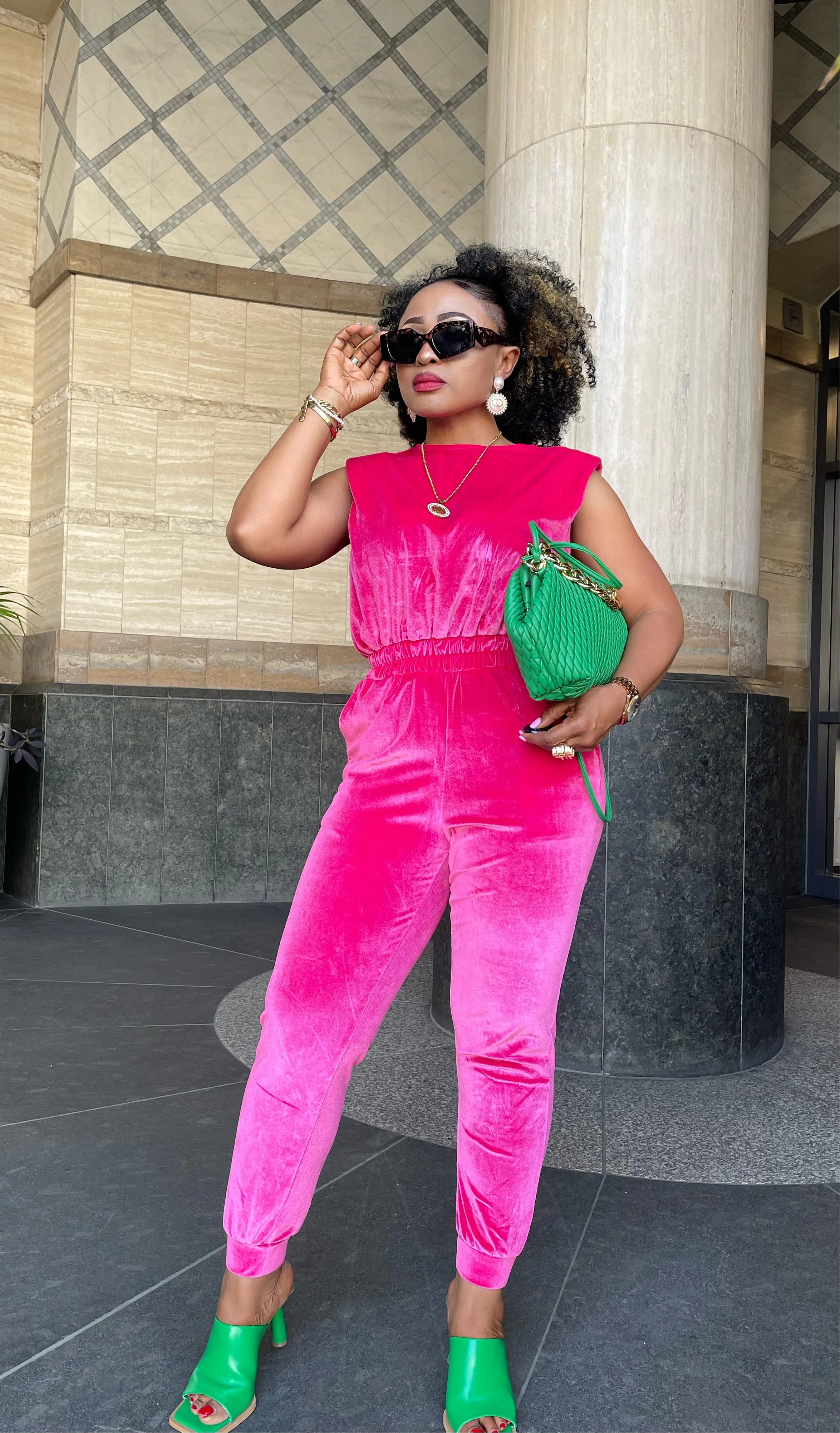Eassy Velvet Jumpsuit