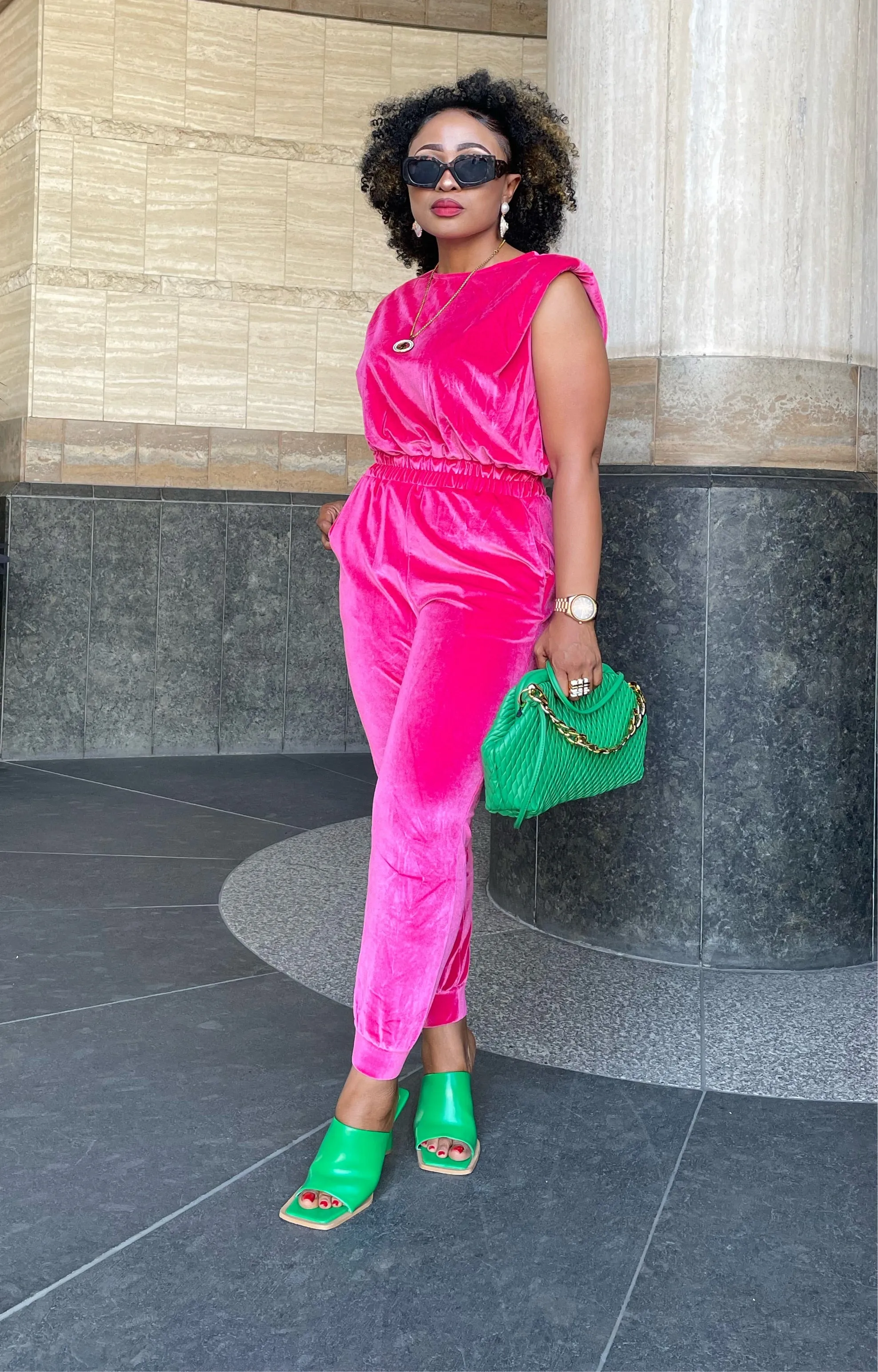 Eassy Velvet Jumpsuit