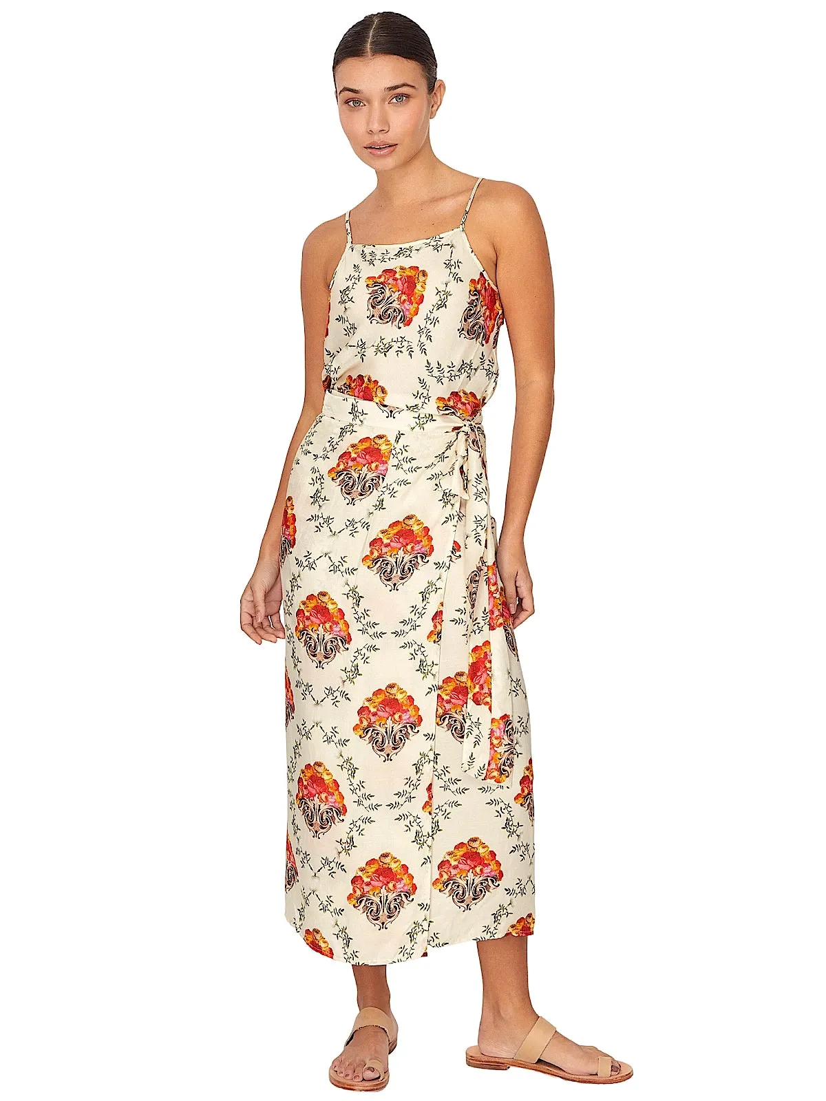 Flora 404 Camisole-Flora 427 Wrap Skirt