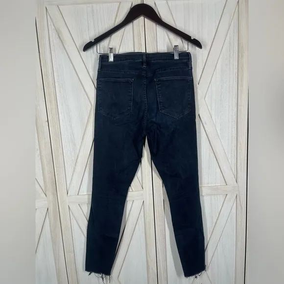 FRAME Le High Skinny Jeans Distressed