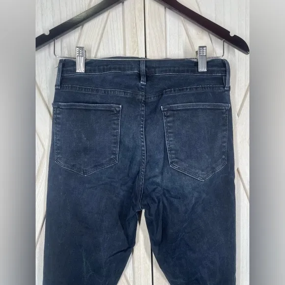 FRAME Le High Skinny Jeans Distressed