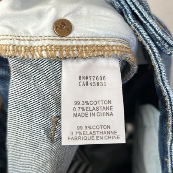Free People Sandrine Rose The Virgin Label Distressed Jeans Size 27