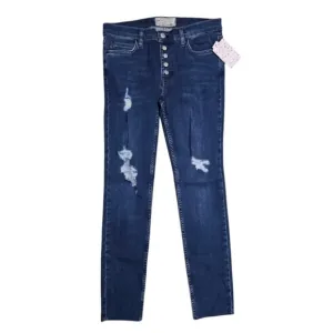 FREE PEOPLE Women's Destroyed Reagan Raw Jeans Denim Size 27