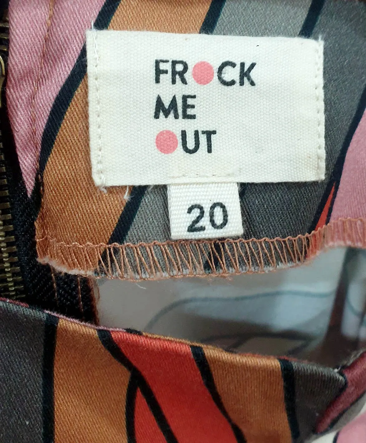 Frock Me Out unique print dress size 20