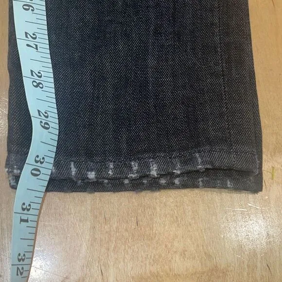 Genetic Denim Distressed Skinny Jeans Shane Size 28 Coal