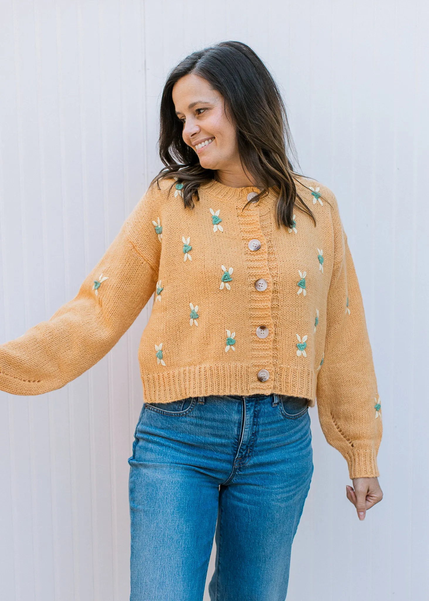 Golden Days Floral Sweater