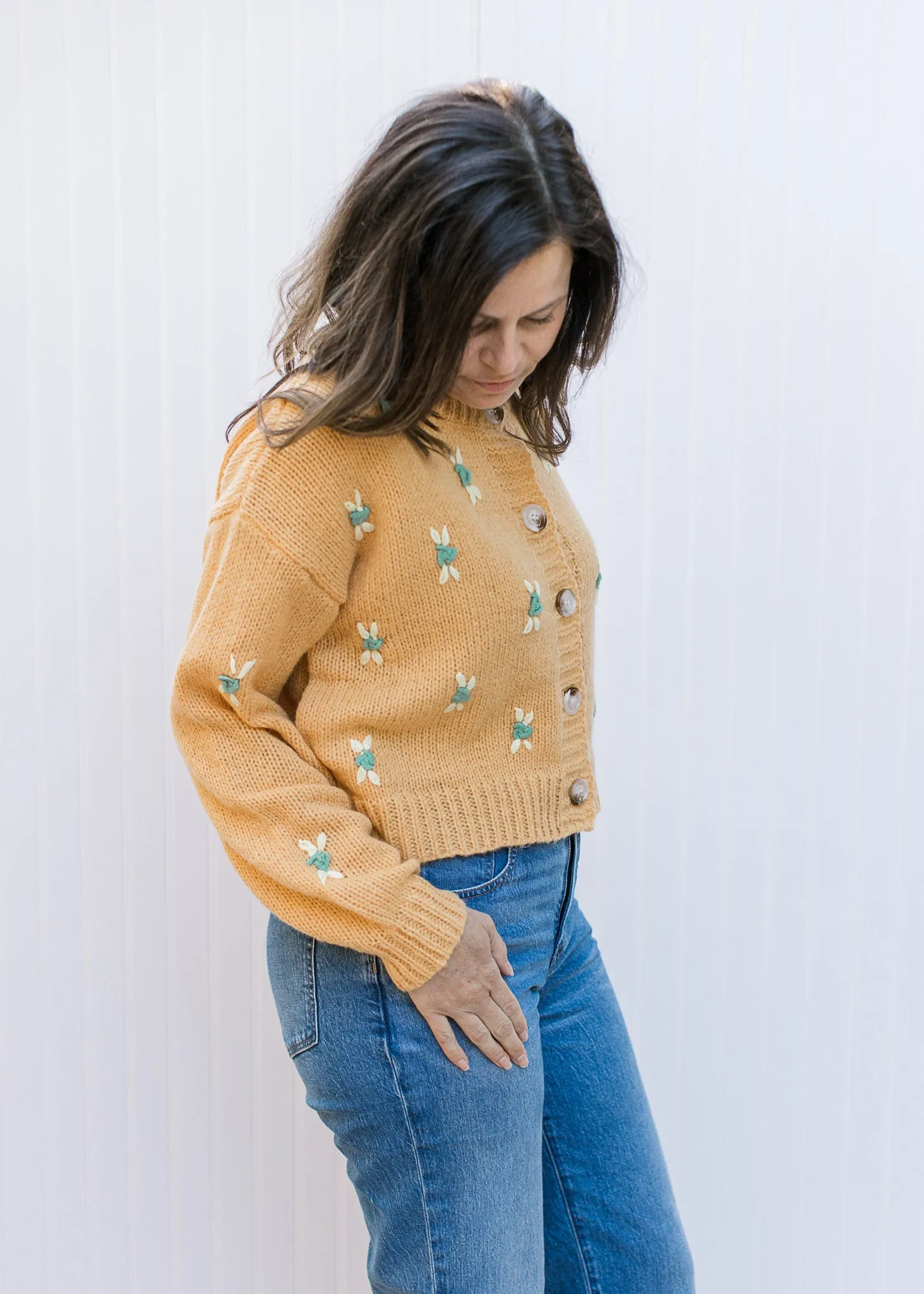 Golden Days Floral Sweater