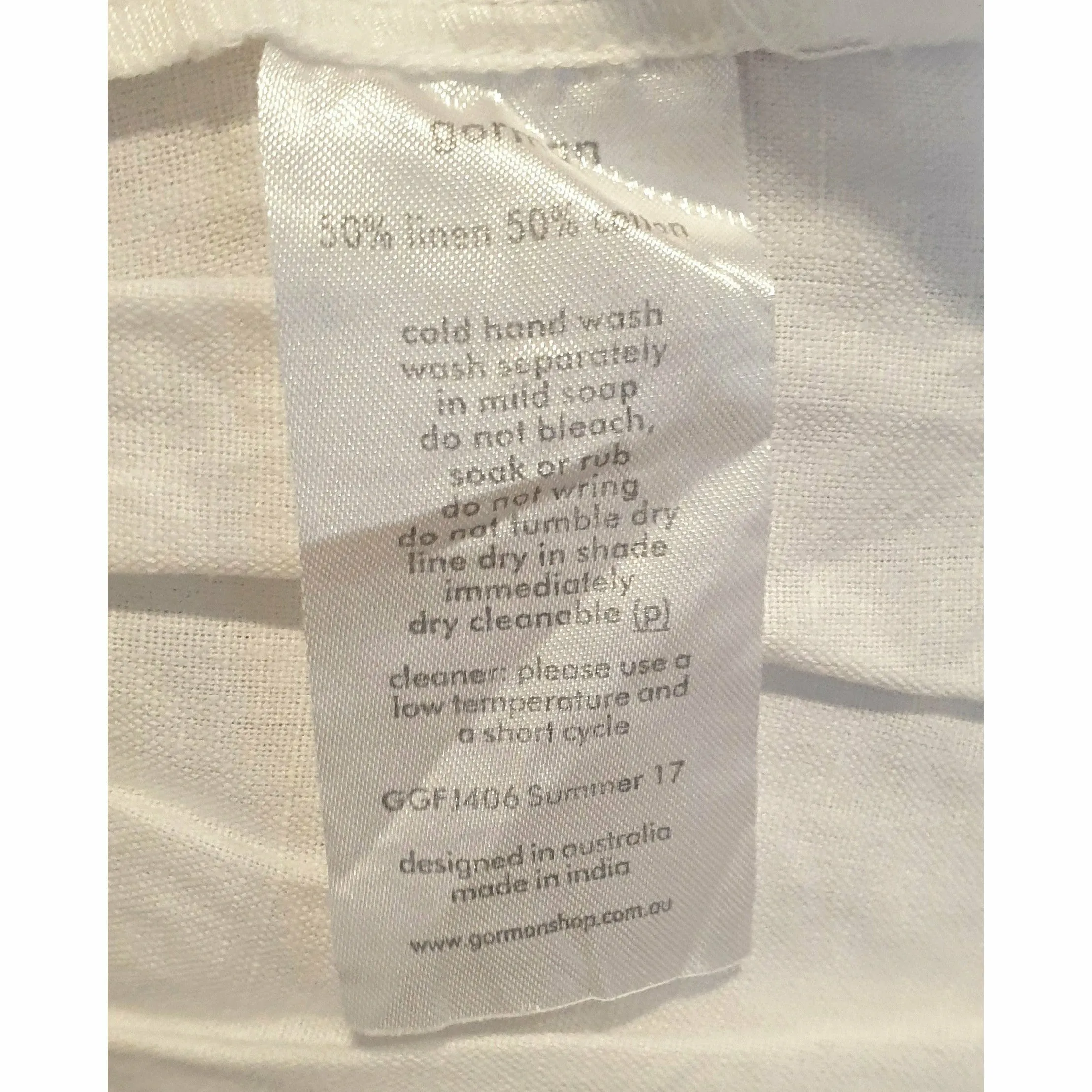 Gorman white faux wrap sleeveless top size 10