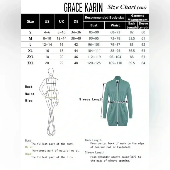 Grace Karin long open from pink cardigan in XL