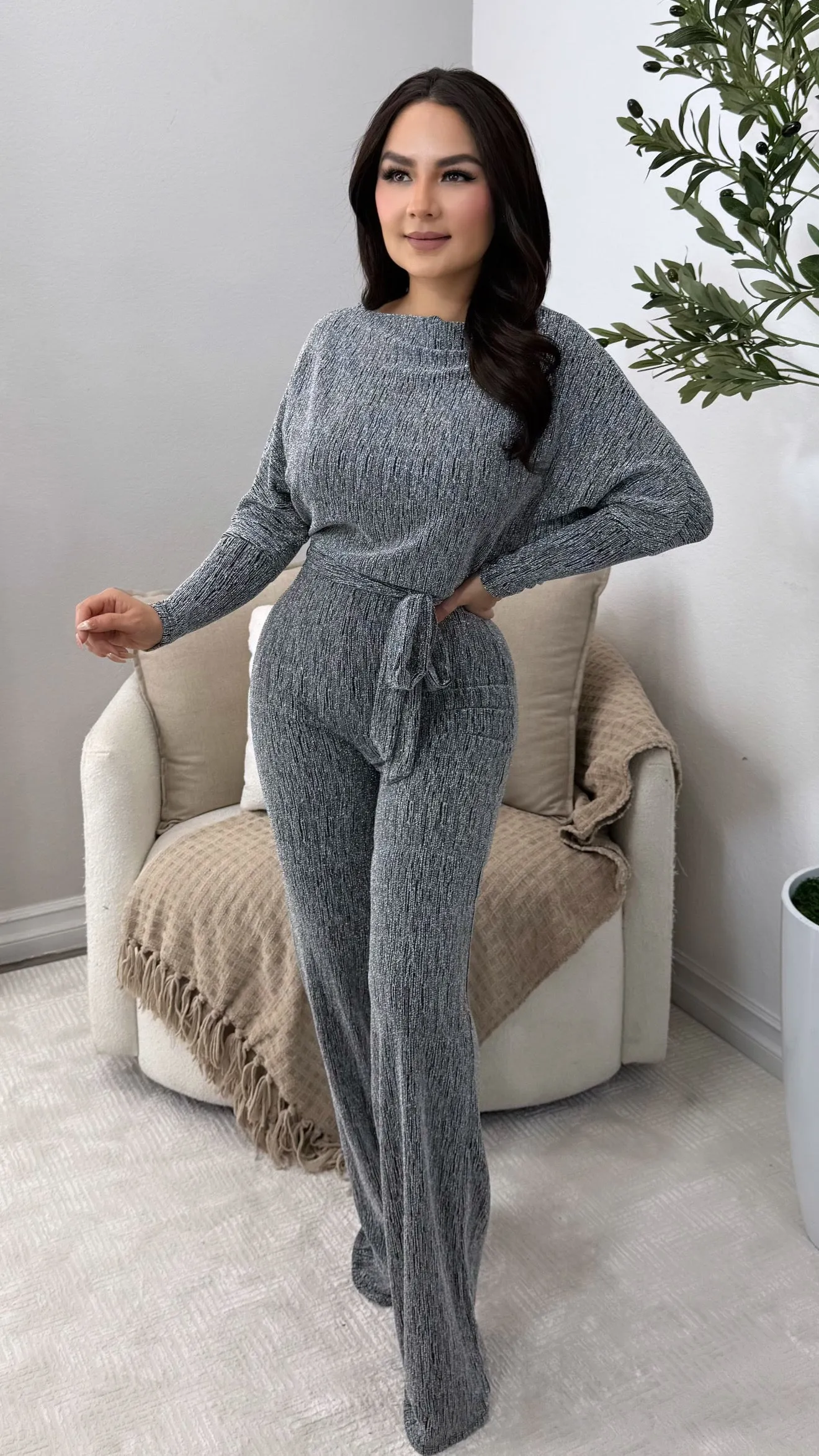 GRECIA SILVER JUMPSUIT