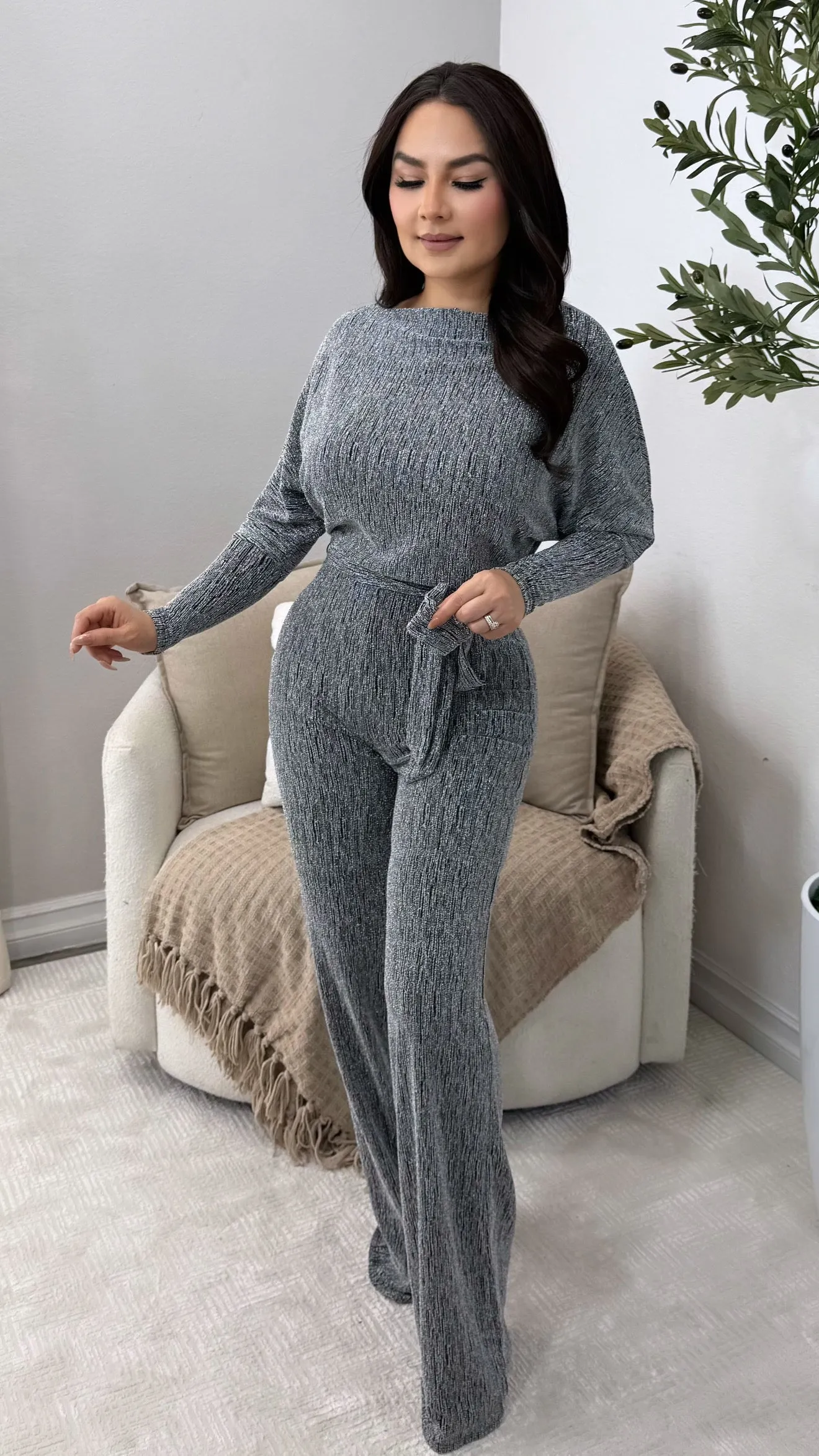 GRECIA SILVER JUMPSUIT