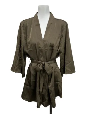Green Daydream Satin Kimono