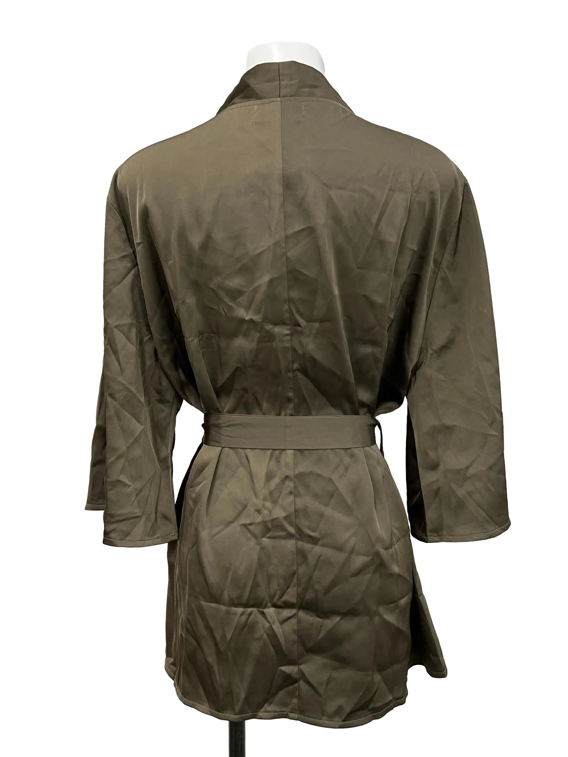 Green Daydream Satin Kimono
