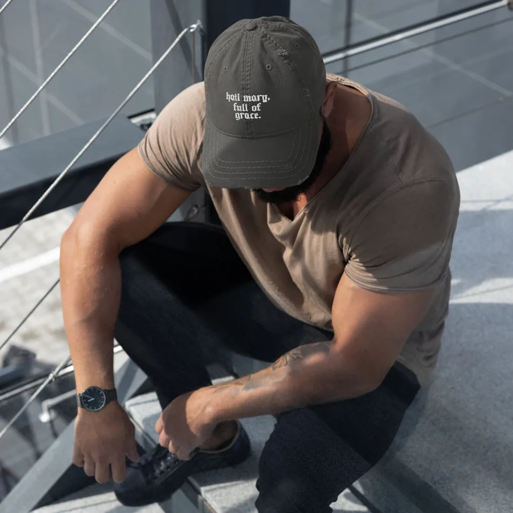 Hail Mary, Distressed Dad Hat