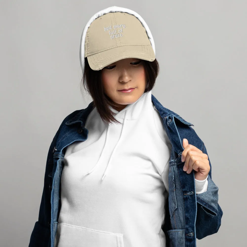 Hail Mary, Distressed Dad Hat