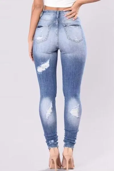 Hazel Blues® | Distressed Skinny Jeans