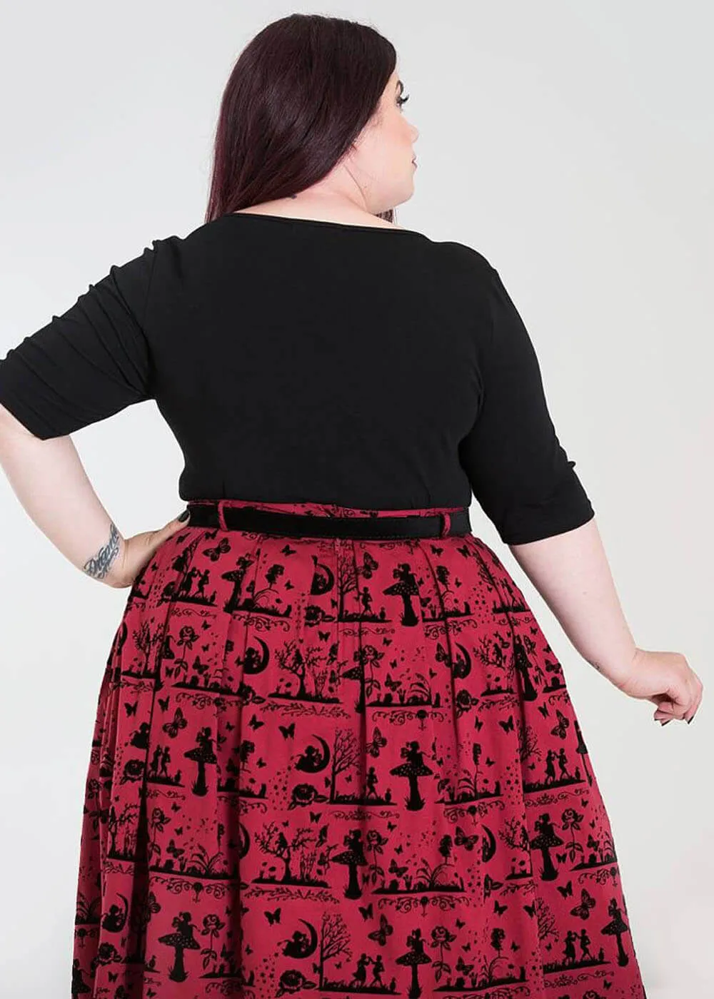 Hell Bunny Philippa 50's Top Black