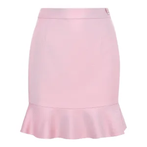 High-Waisted Viscose Flared Skirt  (Try-on)
