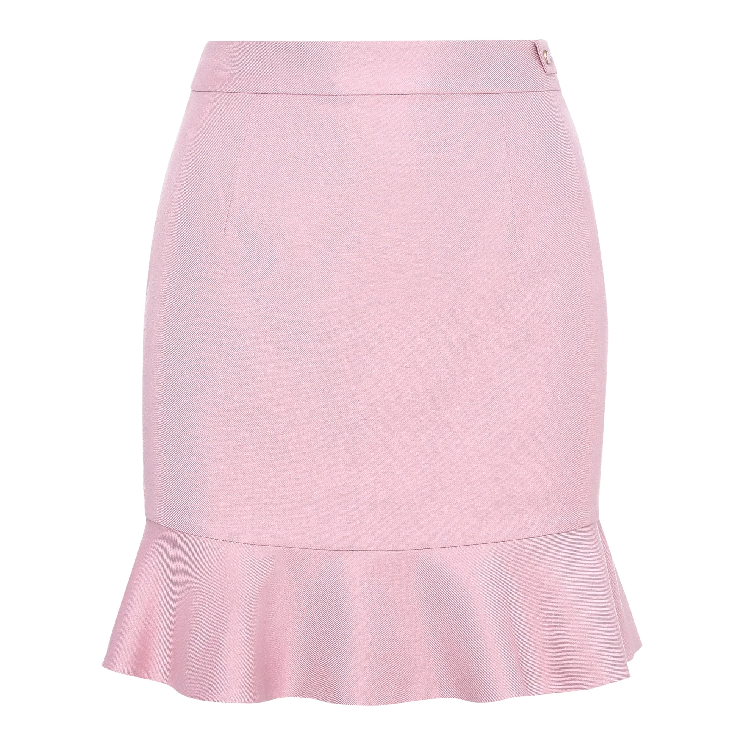 High-Waisted Viscose Flared Skirt  (Try-on)