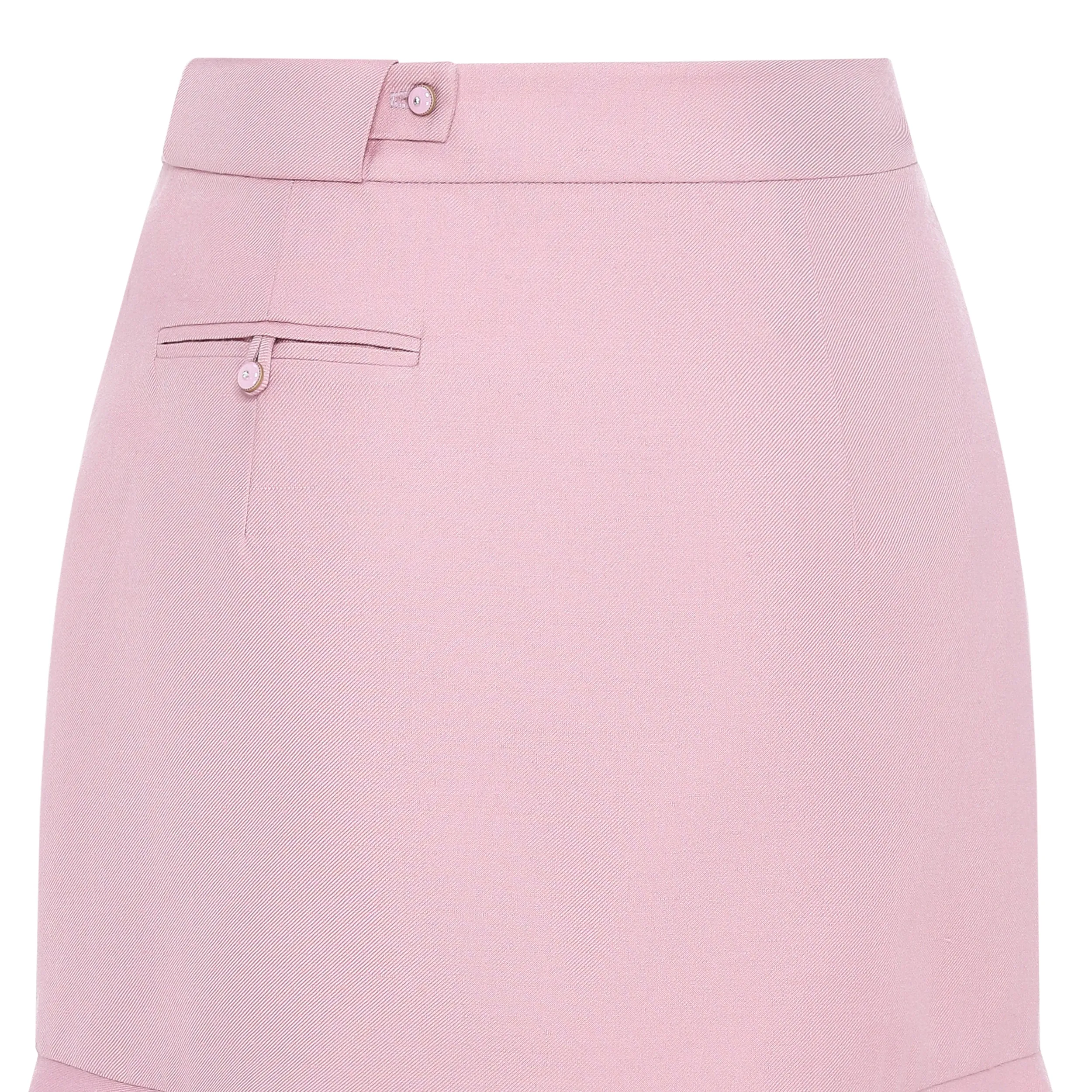 High-Waisted Viscose Flared Skirt  (Try-on)