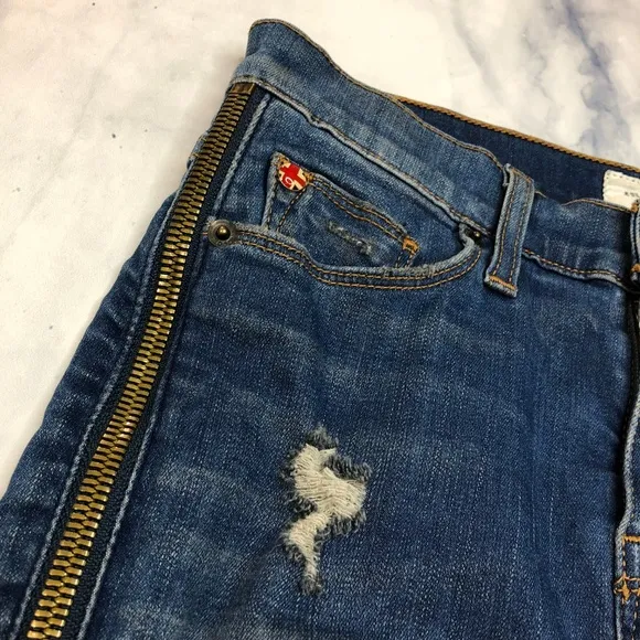 Hudson Jeans Foxy Marianne Pencil Skirt Denim Blue