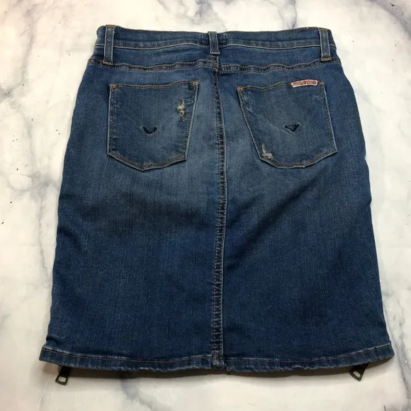 Hudson Jeans Foxy Marianne Pencil Skirt Denim Blue