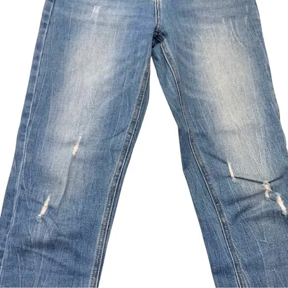 I&amp;M Jeans Ripped High Rise Erin Relaxed Fit Size 0 Comfy Distressed Denim