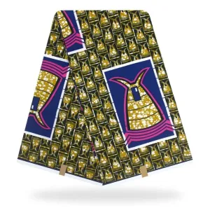 Imported Printed Design with  Blue Paisley Green Patch