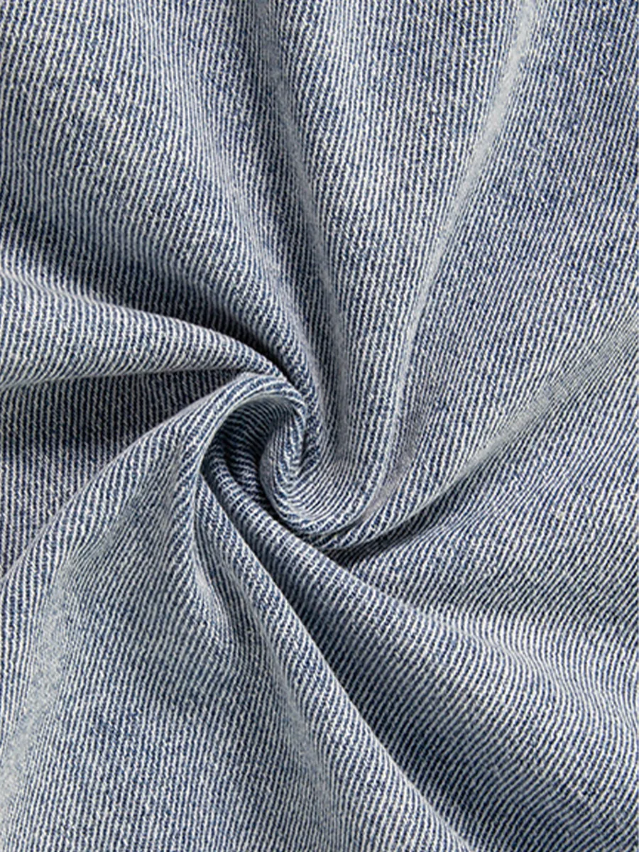 Irregular Denim Skirt