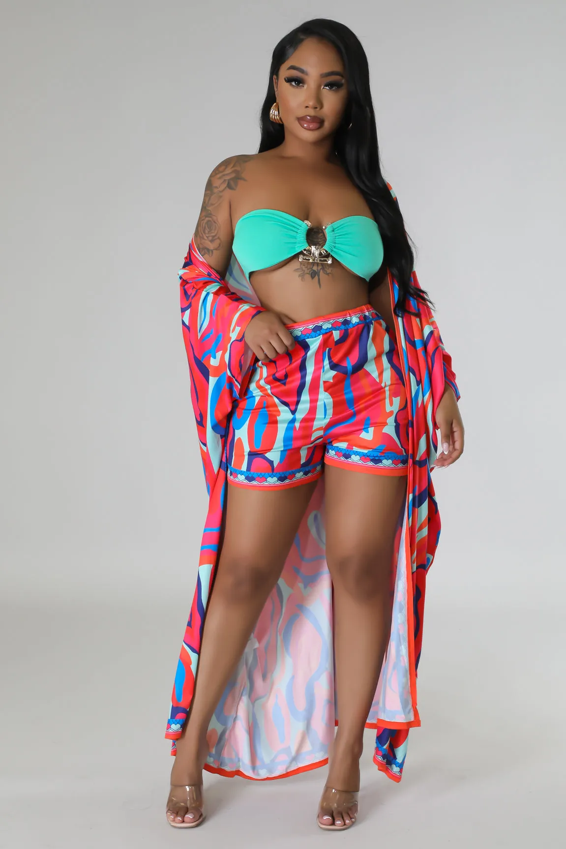 Jaz Cardigan Short Set