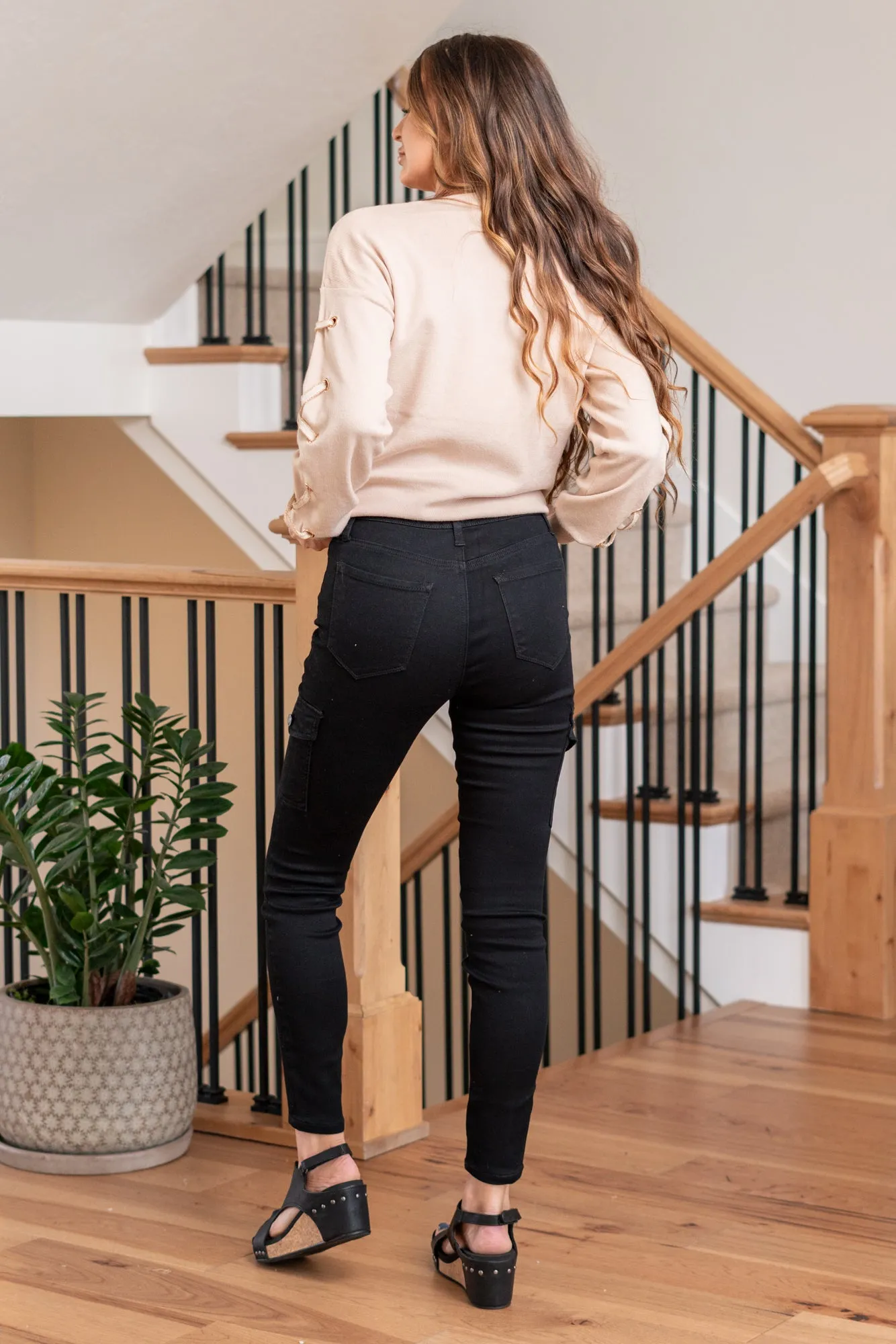 Jenny High Rise Cargo Skinny